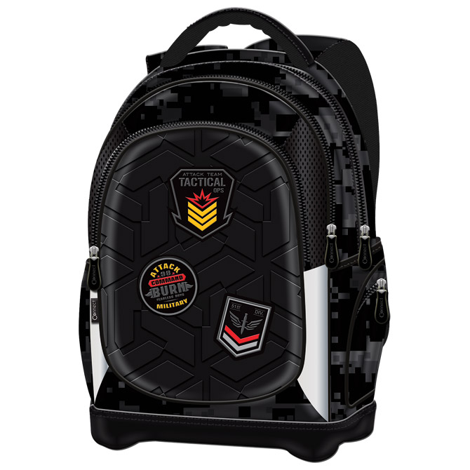 Ruksak školski anatomski lagan Army Connect crno-sivi!!