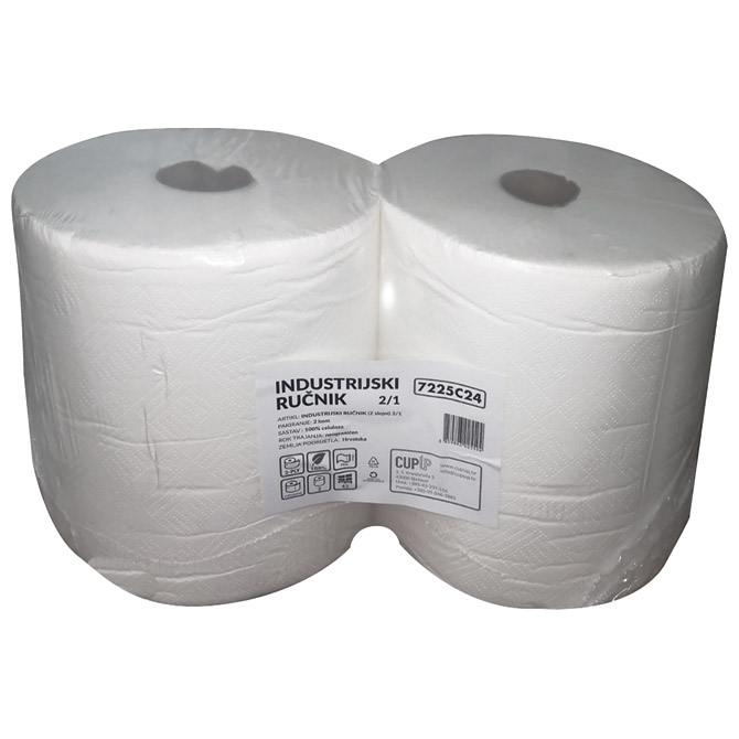 Ručnik papirnati industrijski-jumbo rola dvoslojni pk2x225m Cupup