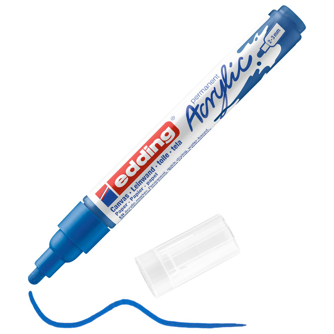 Marker akrilni 2-3 mm Edding 5100903 plavi