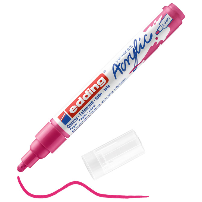 Marker akrilni 2-3 mm Edding 5100909 magenta