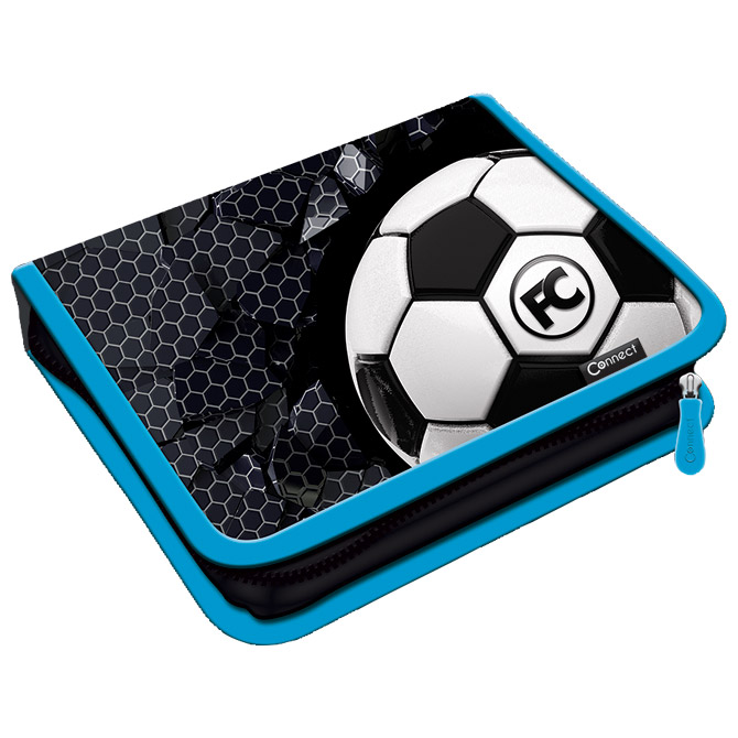 Pernica puna 1zip 2preklopa Football 1B Connect crno-svijetlo plava!!