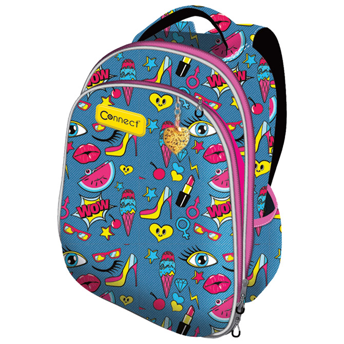 Ruksak školski anatomski lagan XT Wow Connect jeans!!