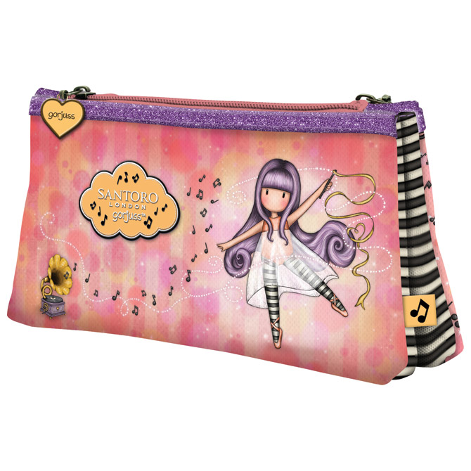 Pernica vrećica/trokutasta 2pretinca 2zipa Little Dancer Gorjuss 324GJ26!!