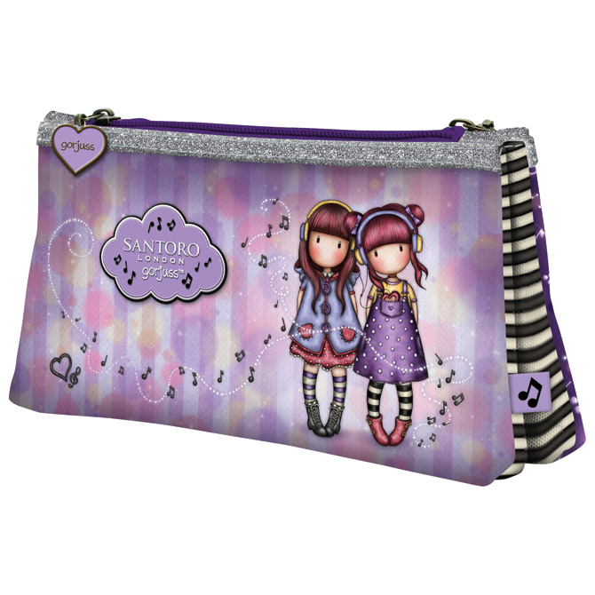 Pernica vrećica/trokutasta 2pretinca 2zipa The Duet Gorjuss 324GJ27