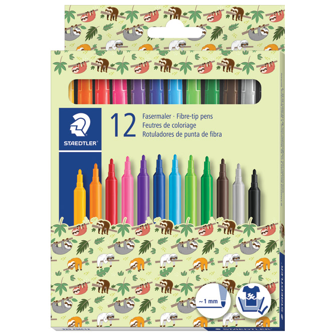 Flomaster školski  12boja Pattern Mix Staedtler 325 PMC12!!