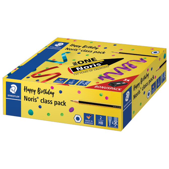 Olovka grafitna HB Noris anniversary pk144+šiljilo pk3 gratis Staedtler 120 C144P1