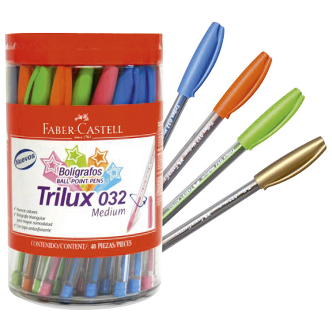 Olovka kemijska Trilux 032 pk48 Faber Castell 443247 sortirano!!