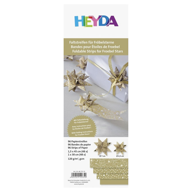 Papir Origami trake 120g pk96 Heyda 20-48755 35 zlatni!!