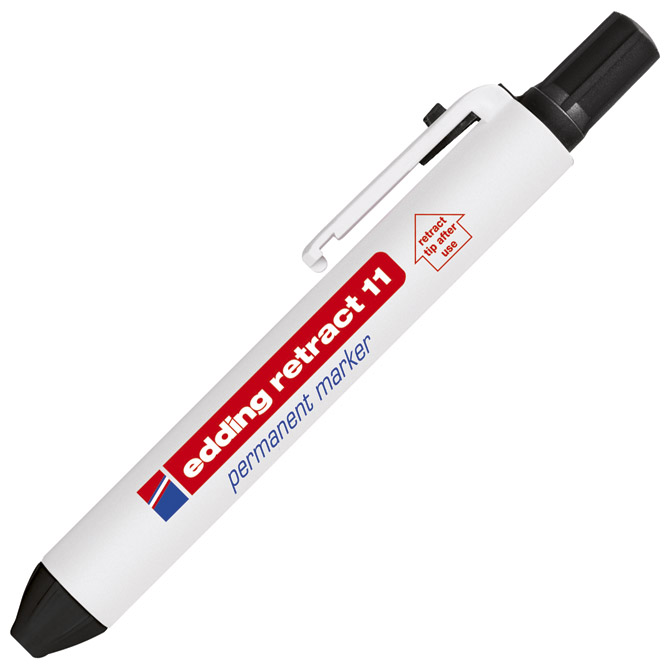 Marker permanentni 1,5-3mm Edding Retract 11 crni