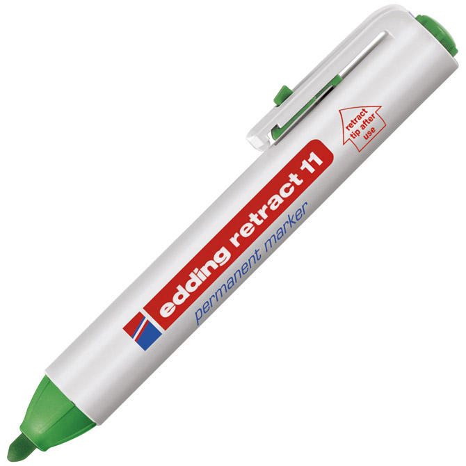 Marker permanentni 1,5-3mm Edding Retract 11 zeleni!!
