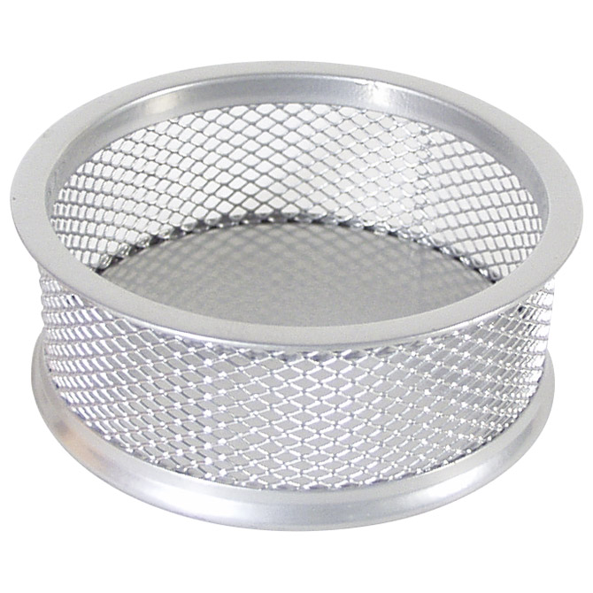 Čaša za spajalice metalna žica fi-9,5xh-3,2 cm LD01-199 Fornax srebrna