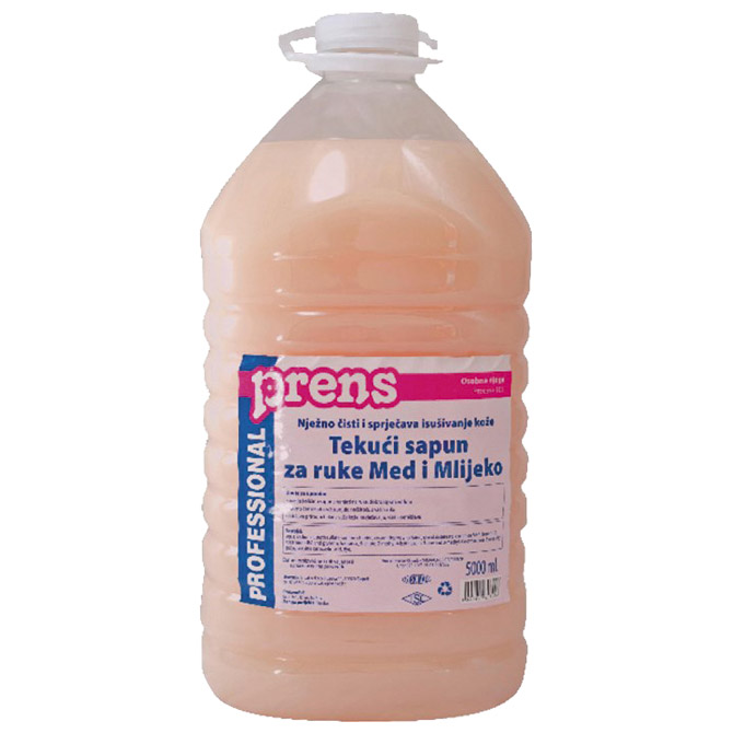 Sredstvo - sapun tekući 5L Med i Mlijeko
