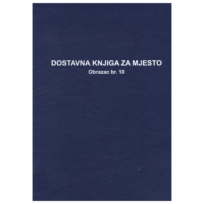 Obrazac B-142a dostavna knjiga za mjesto Fokus