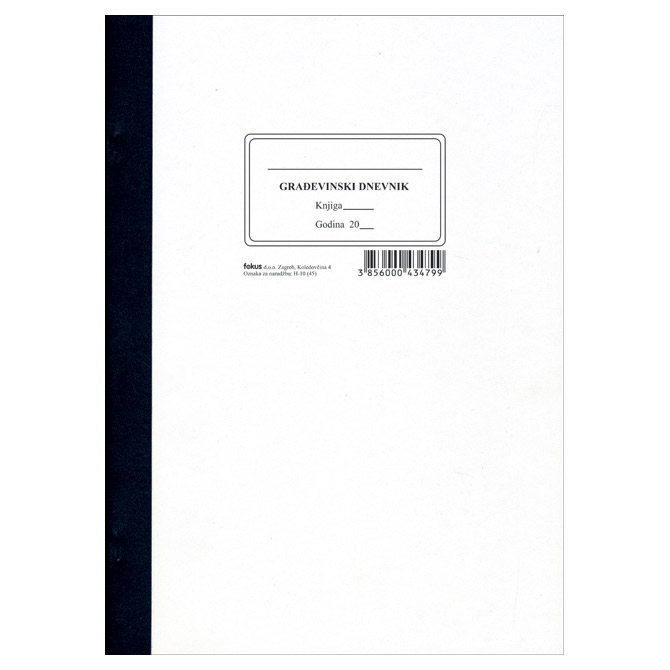 Obrazac H-10 građevinski dnevnik Fokus!!