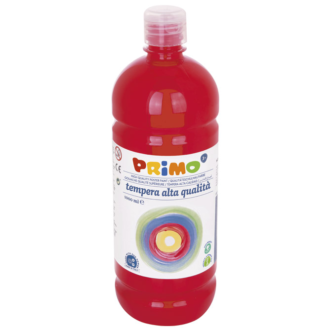 Boja tempera  1litra Primo 203TL1000380 tamnocrvena