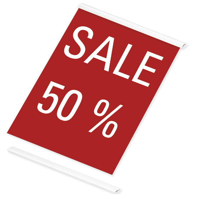 Uveznica za poster  50cm pk2 Giudicarie 144/2 bijela