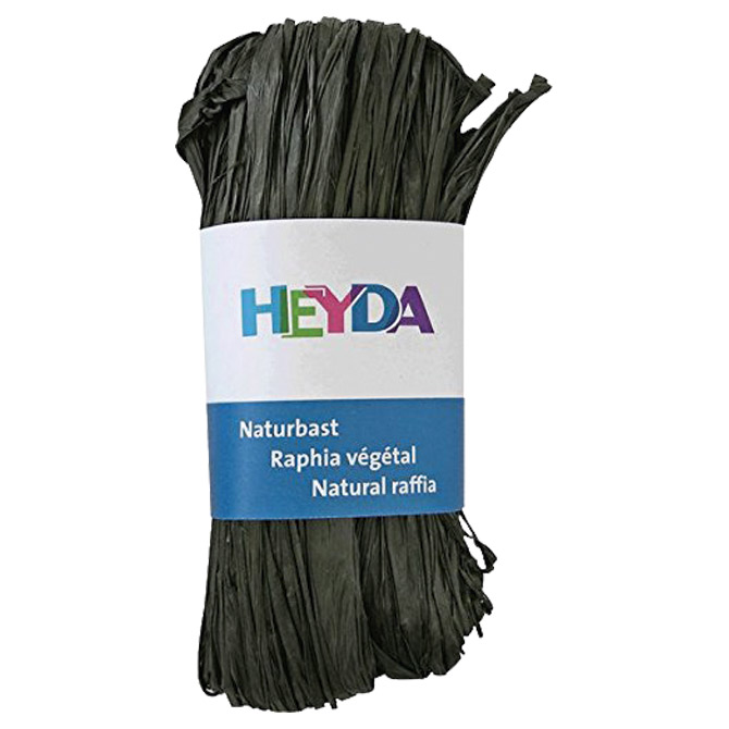 Rafija prirodna 50g Heyda 20-48877 89 crna