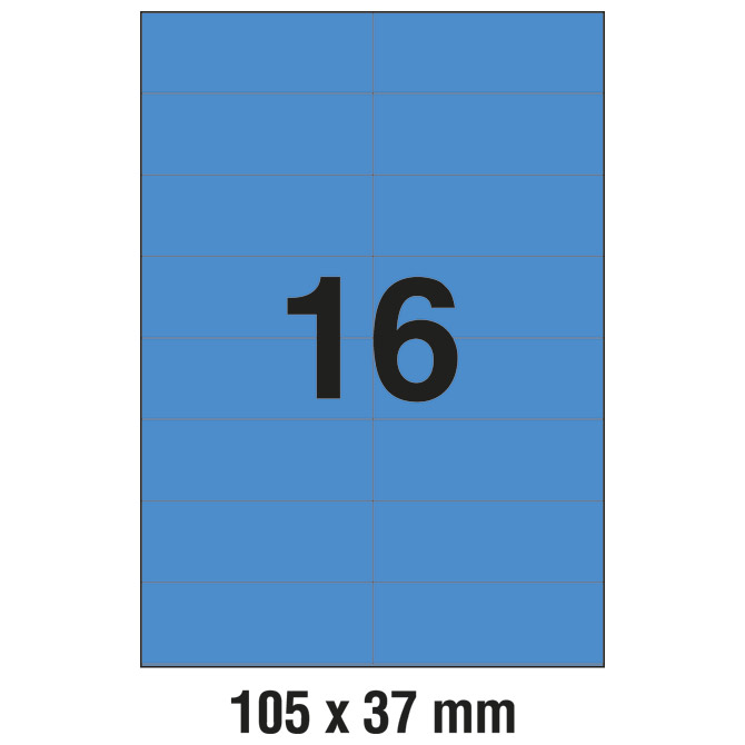 Etikete ILK 105x37mm pk100L Zweckform 3453 plave
