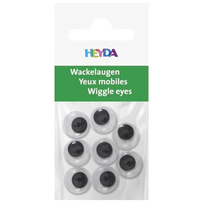 Oči pomične 12 mm samoljepljive pk8 Heyda 20-48881 12 blister