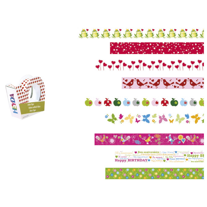 Traka Deco ljepljiva 15mmx10m s uzorkom Heyda 20-35843 97!!