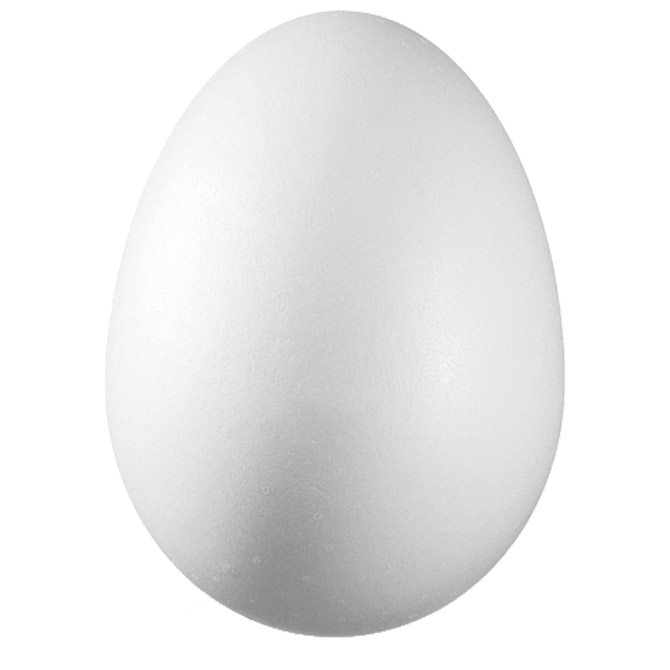 Ukras od stiropora 10 cm jaje pk5 Knorr Prandell 21-6768067 bijeli