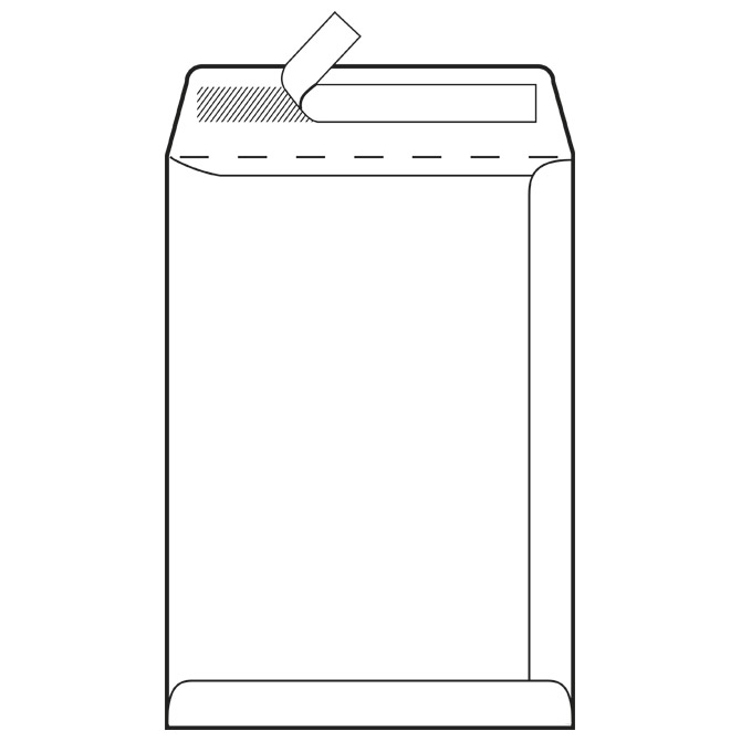 Kuverte - vrećice B4-BB strip 120g pk250 Lipa Mill 12238 (392180)!!