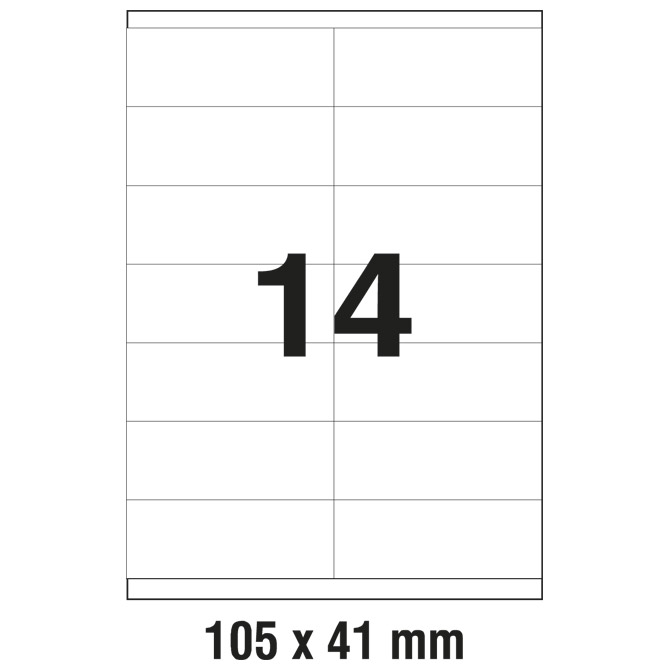 Etikete ILK 105x41 mm pk100L Zweckform 3477