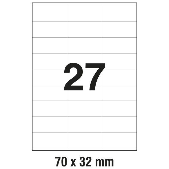 Etikete ILK  70x32mm pk100L Zweckform 3479