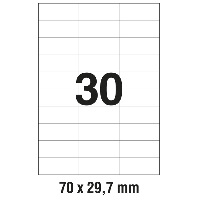 Etikete ILK  70x29,7 mm pk100L Zweckform 3489!!