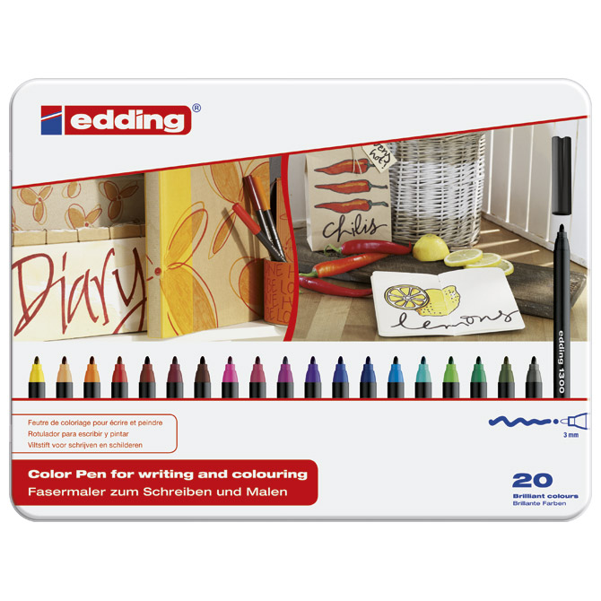 Flomaster fibrepen 3mm Edding 1300/20 S!!