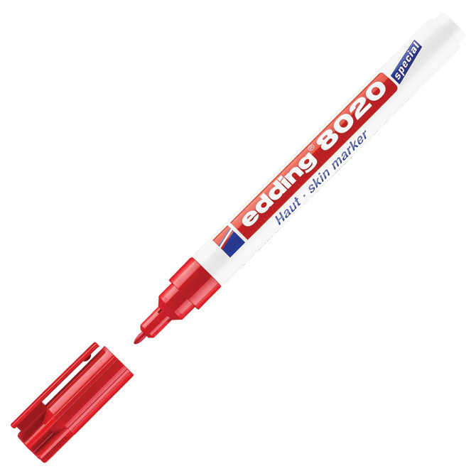 Marker za kožu (medicinski) Edding 8020 crveni!!