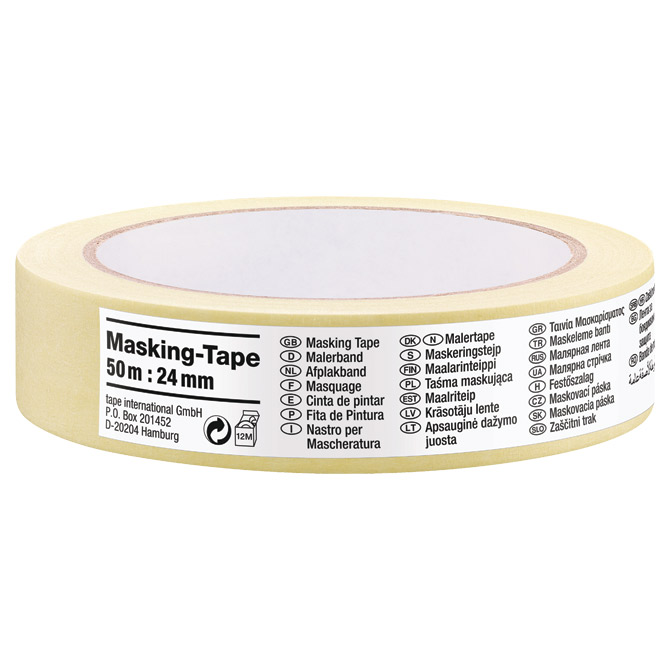 Traka ljepljiva krep 24 mm/50m Universal budget Tesa 8255