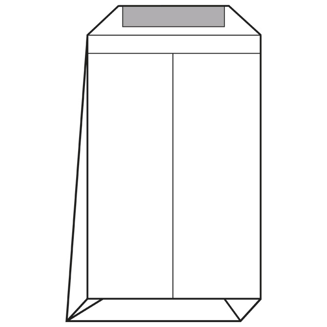 Kuverte - vrećice E4-BB strip križno dno pk250 Lipa Mill 12242