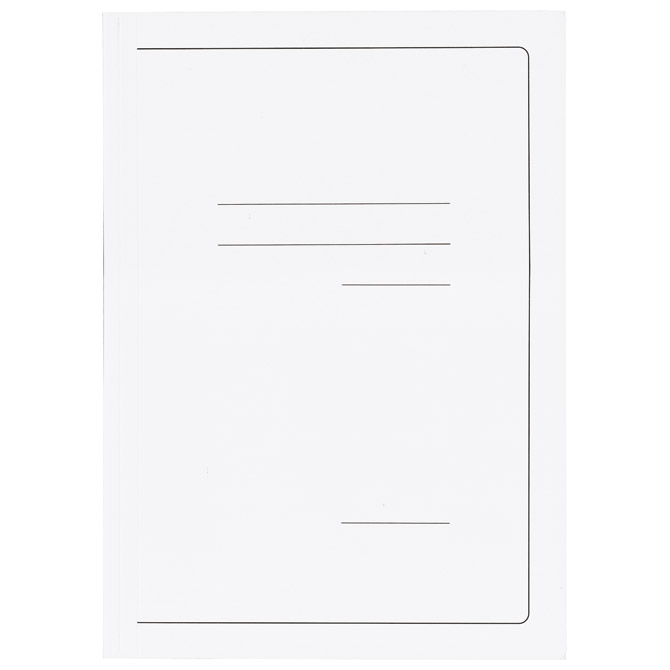 Fascikl klapa karton lak A4 215g Vip Fornax bijeli