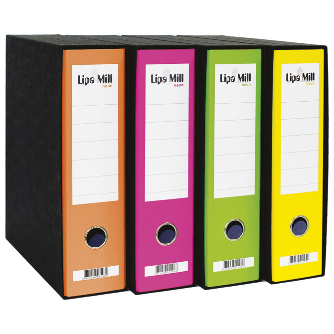 Registrator A4 široki u kutiji Lipa Mill 23487 neon rozi