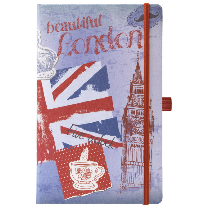 Notes Ivory  9x14cm crte s gumicom Traveller 05-010 London!!