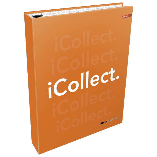 Mapa uložna 4ringa-fi25mm/hrbat-35mm A4 iStyle Connect neon narančasta!!