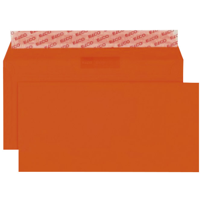 Kuverte u boji 11x23 cm strip pk25 Elco narančaste