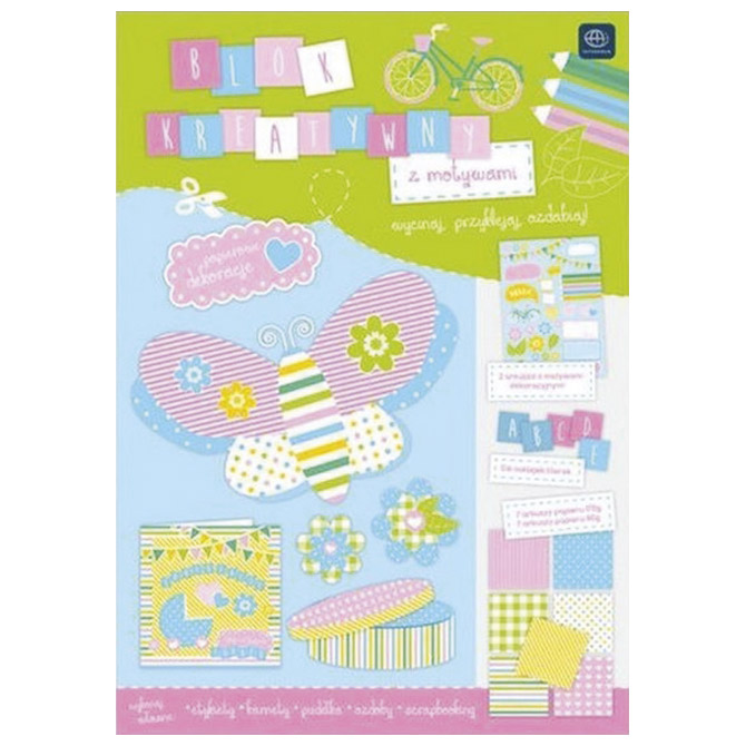 Papir dekorativni u bloku A4 Spring Interdruk!!