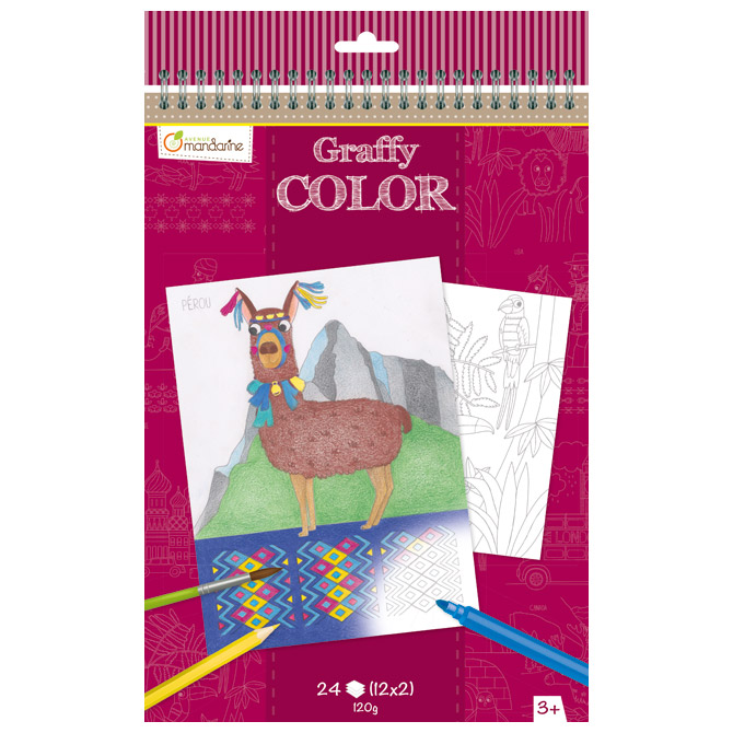 Bojanka A4 24L Trips Avenue Mandarine Clairefontaine GY019O!!