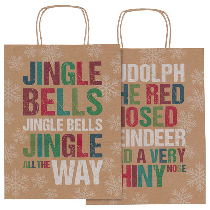 Vrećice ukrasne 26x34,5x12cm novogodišnje Rex-Saul Sadoch SDX26-541