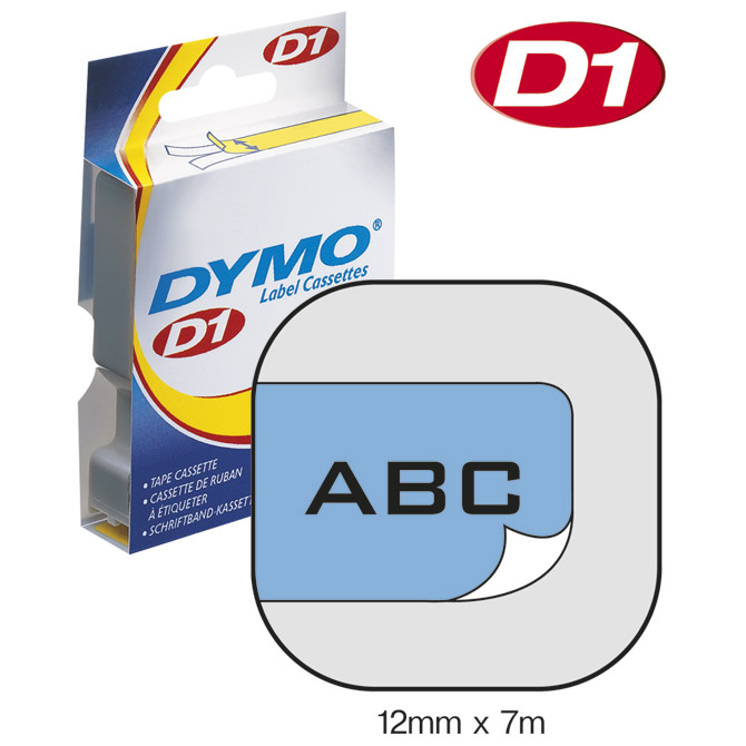 Vrpca D1 12mmx7m Dymo 45016 crno-plava