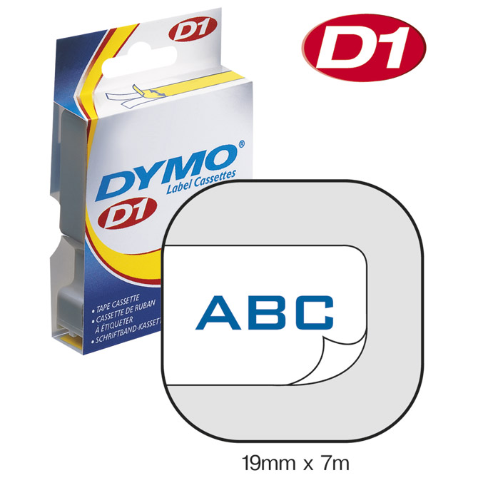 Vrpca D1 19mmx7m Dymo 45804 plavo-bijela
