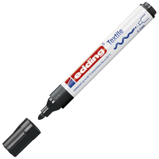 Marker za tekstil 2-3 mm Edding 4500 crni