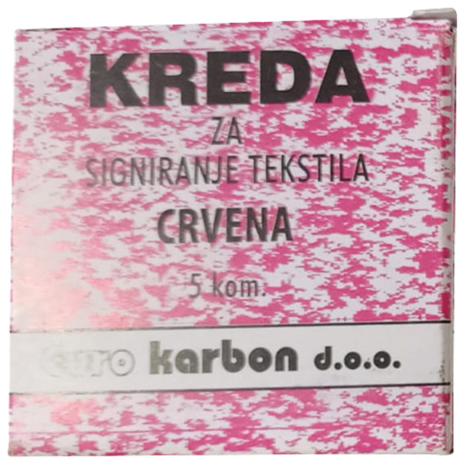 Kreda krojačka pk5 Karbon crvena