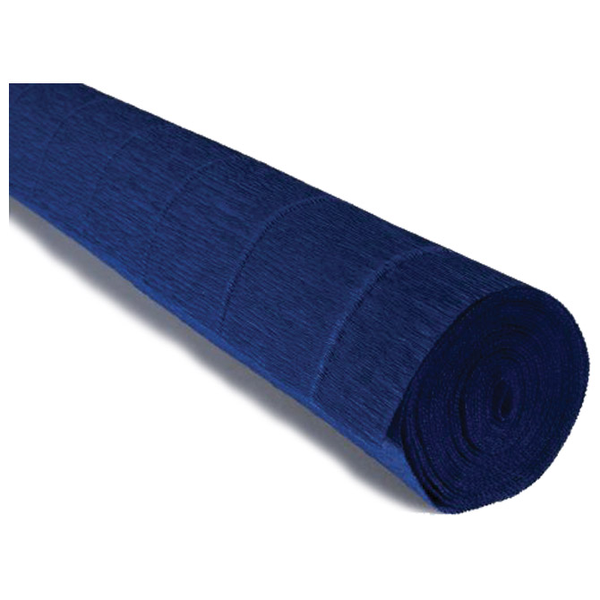 Papir krep 180g 50x250 cm Cartotecnica Rossi 555 indigo plavi