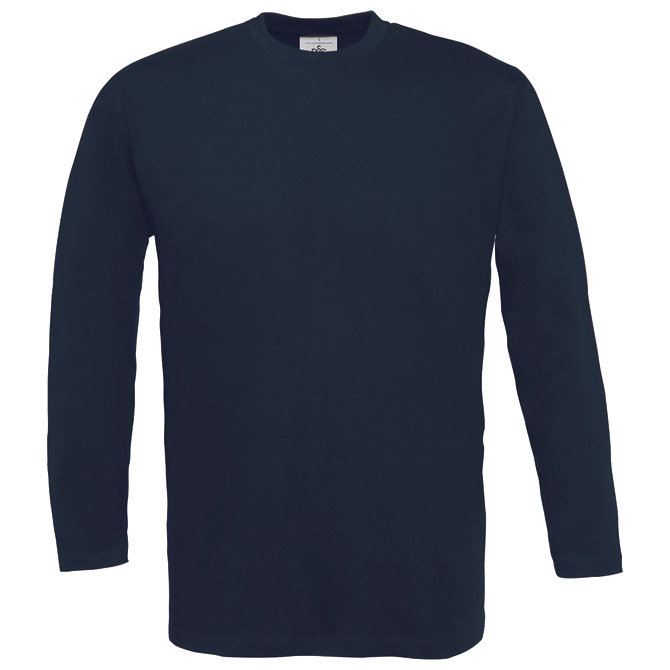 Majica dugi rukavi B&C Exact 150 LSL tamno plava M!!