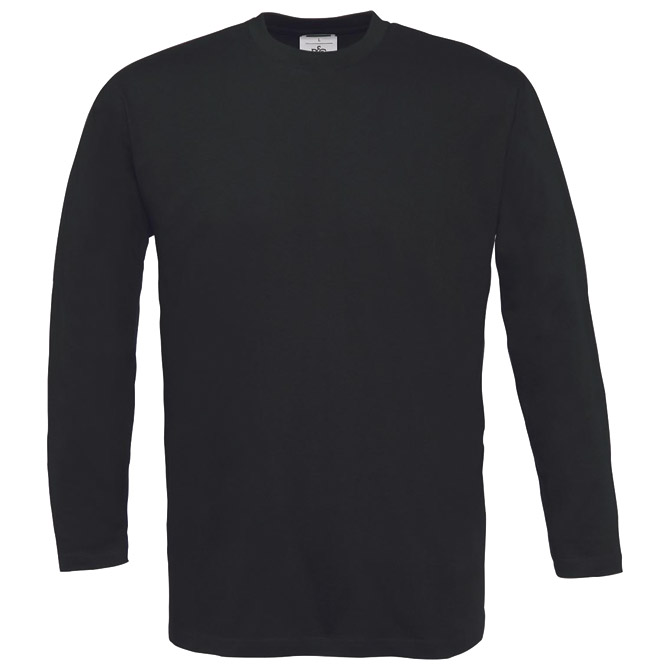 Majica dugi rukavi B&C Exact 150g LSL crna 2XL!!