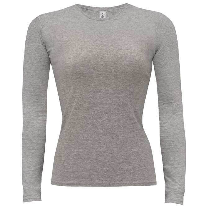 Majica dugi rukavi B&C Women-Only LSL 150g svijetlo siva L!!