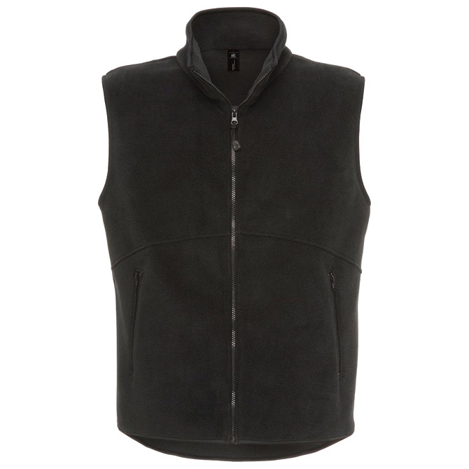 Prsluk zip unisex-flis B&C Traveller 300g crni M!!